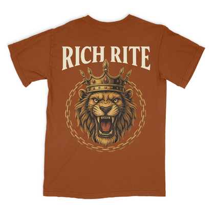Rich Rite Lion Heavyweight Unisex Graphic Tshirt