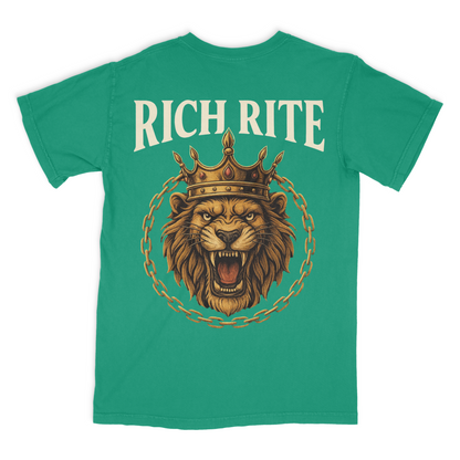 Rich Rite Lion Heavyweight Unisex Graphic Tshirt