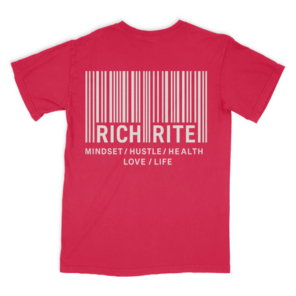 Rich Rite Barcode Heavyweight Unisex Graphic Tshirt