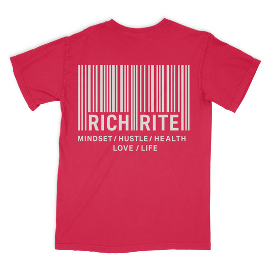 Rich Rite Barcode Heavyweight Unisex Graphic Tshirt