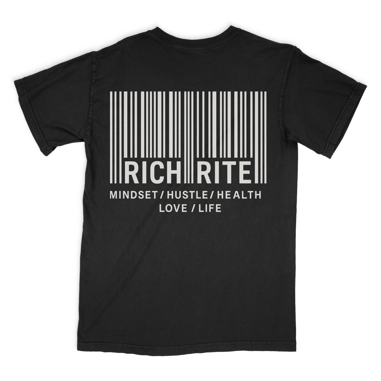 Rich Rite Barcode Heavyweight Unisex Graphic Tshirt