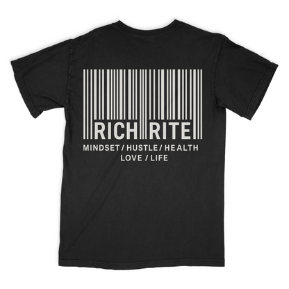 Rich Rite Barcode Heavyweight Unisex Graphic Tshirt