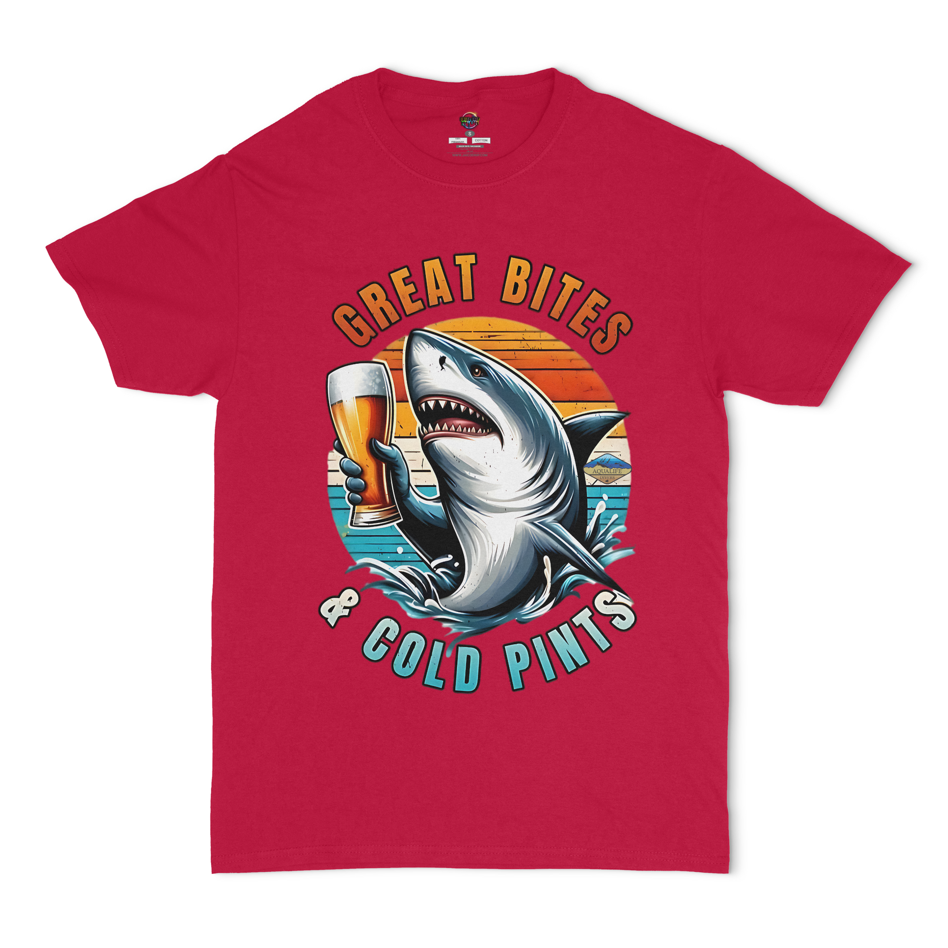 Great Bites and Cold Pints AquaLife Divers Unisex T-Shirt