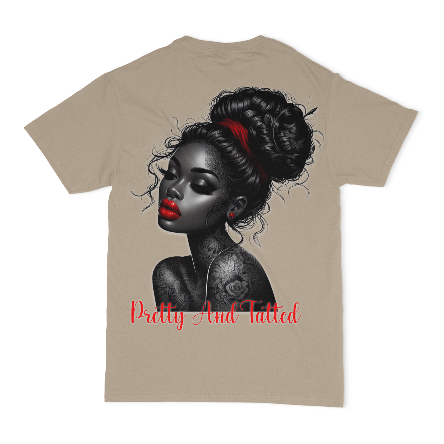 Pretty and Tatted Unisex T-Shirt (BACK DESIGN)
