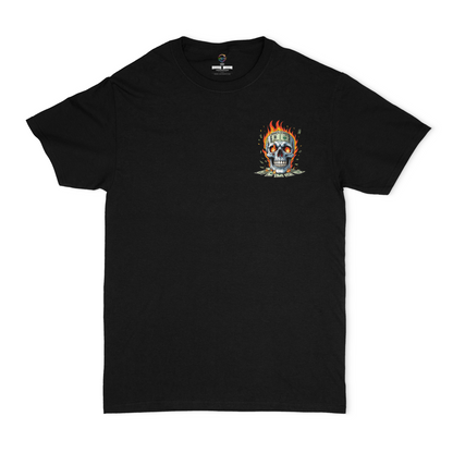 Pray Then Hustle Unisex Graphic T-Shirt Front and Back Design