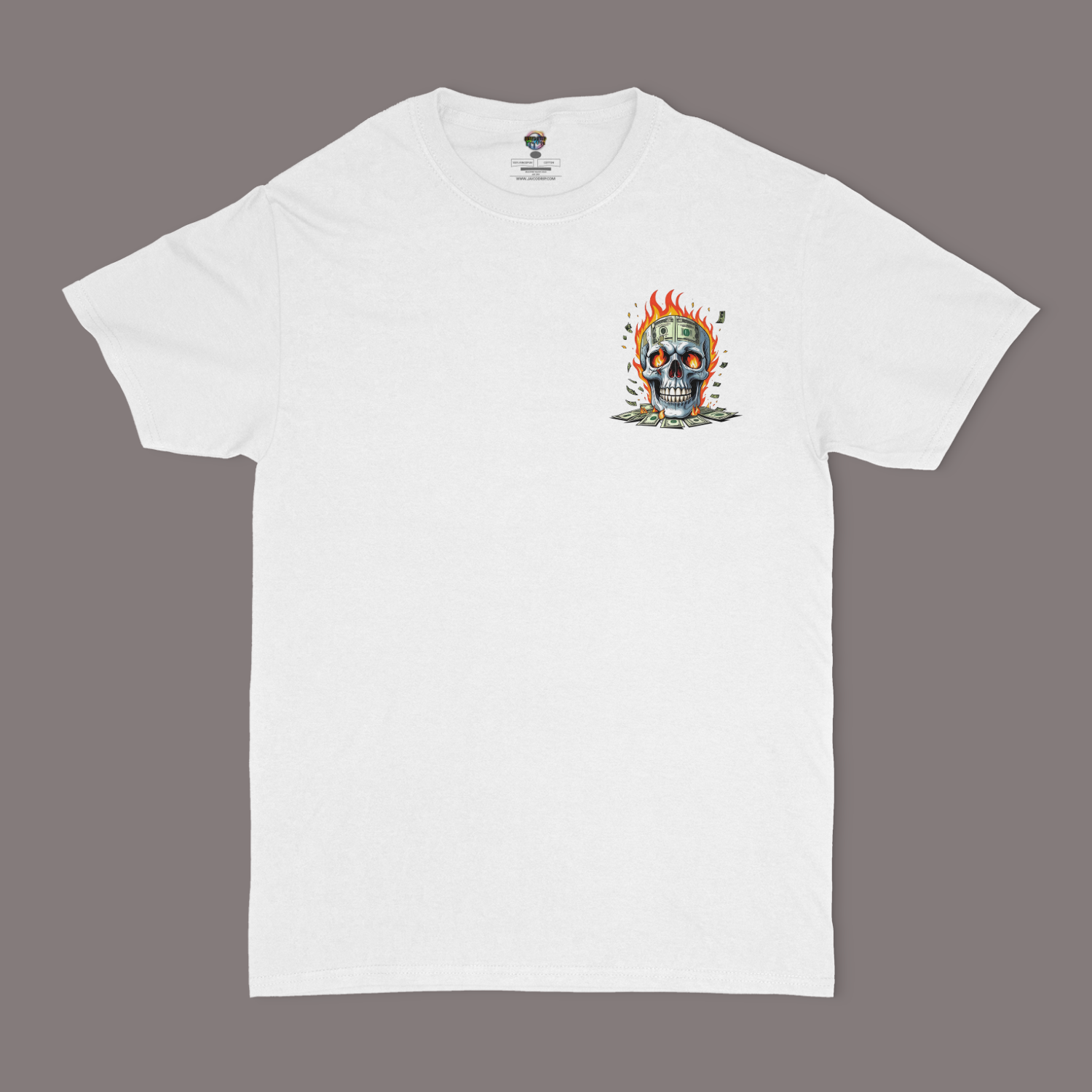 Pray Then Hustle Unisex Graphic T-Shirt Front and Back Design
