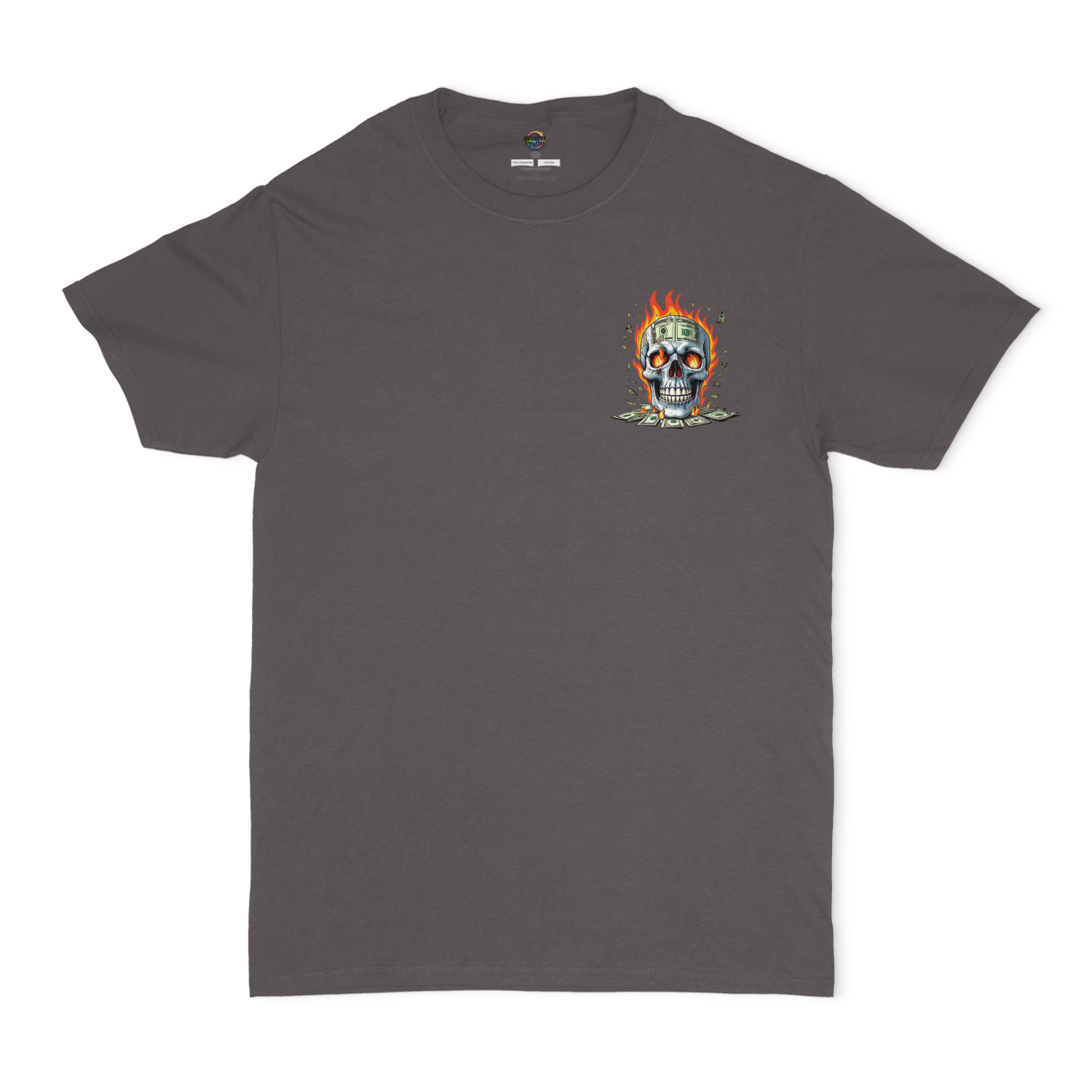 Pray Then Hustle Unisex Graphic T-Shirt Front and Back Design