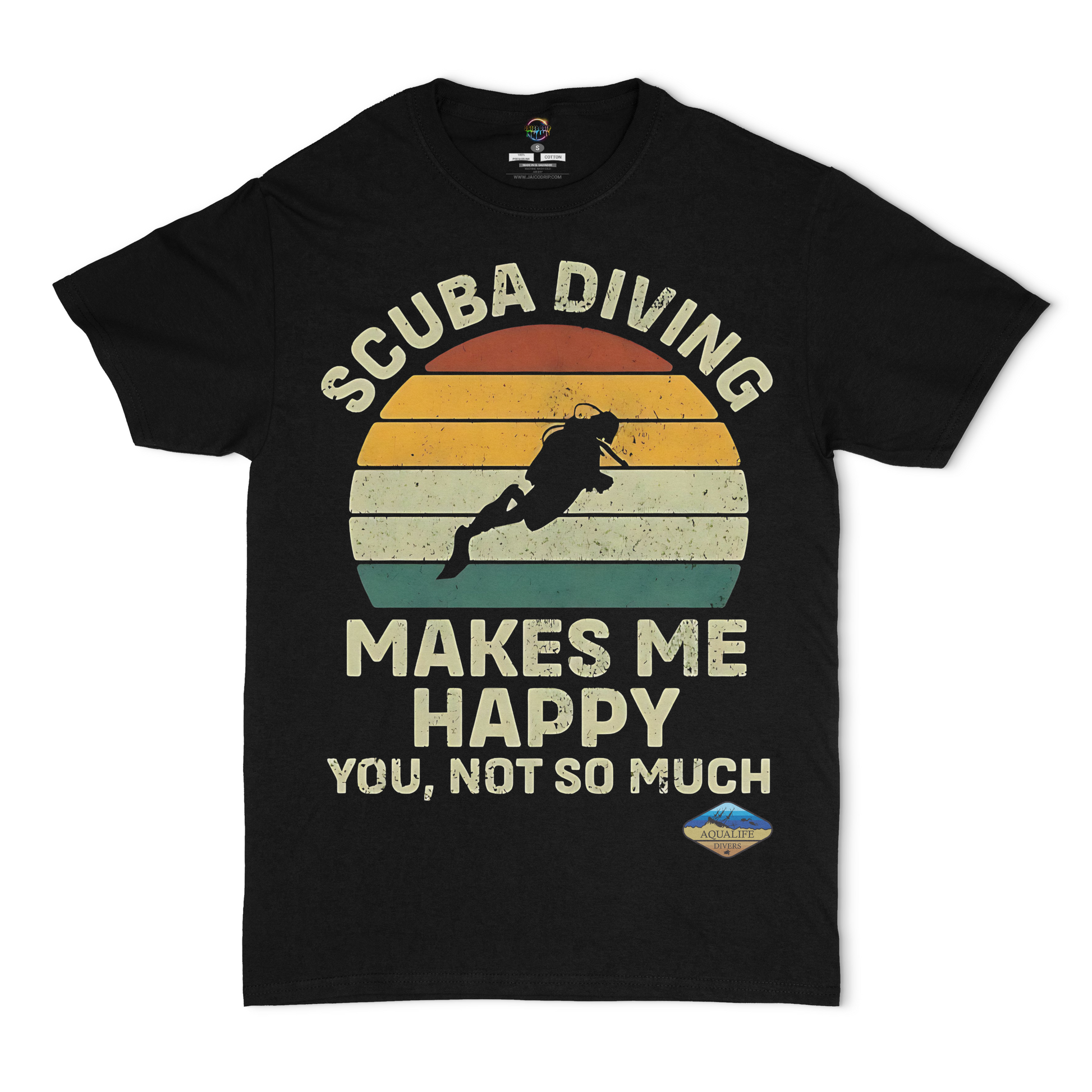 Scuba Diving Makes Me Happy AquaLife Divers Unisex T-Shirt
