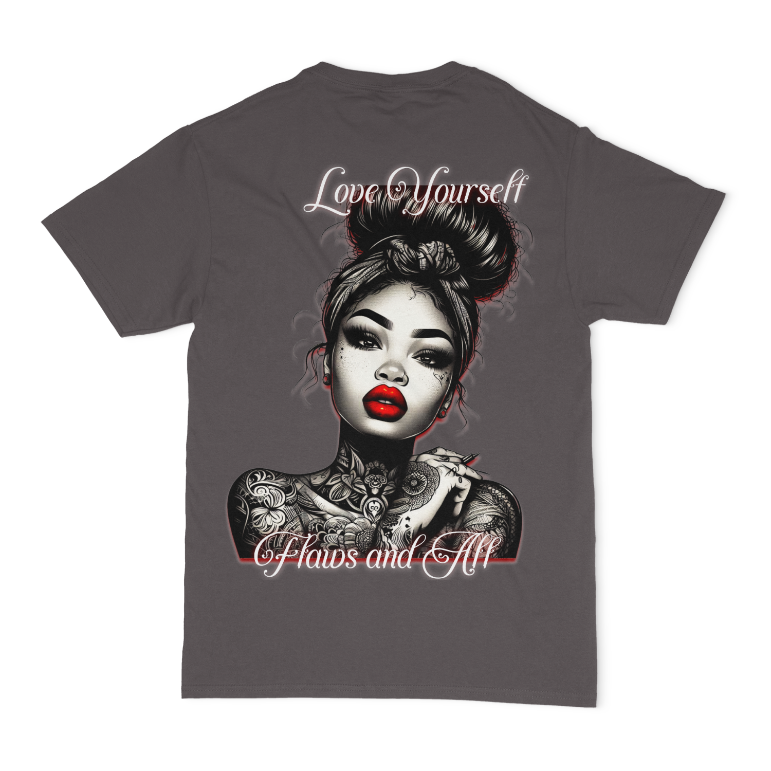 Love Yourself Flaws and All Unisex T-Shirt ( BACK DESIGN)