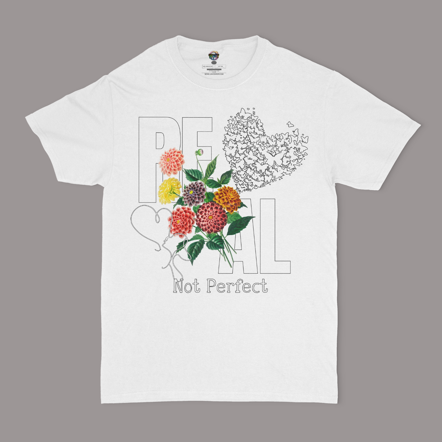 Real Not Perfect Graphic Unisex T-shirt