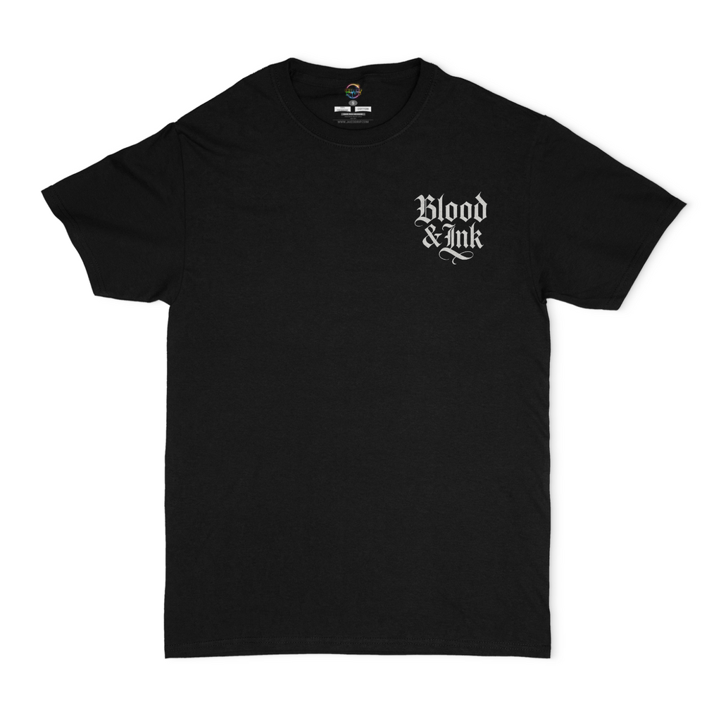Blood and Ink Logo Front and Back Unisex T-Shirt