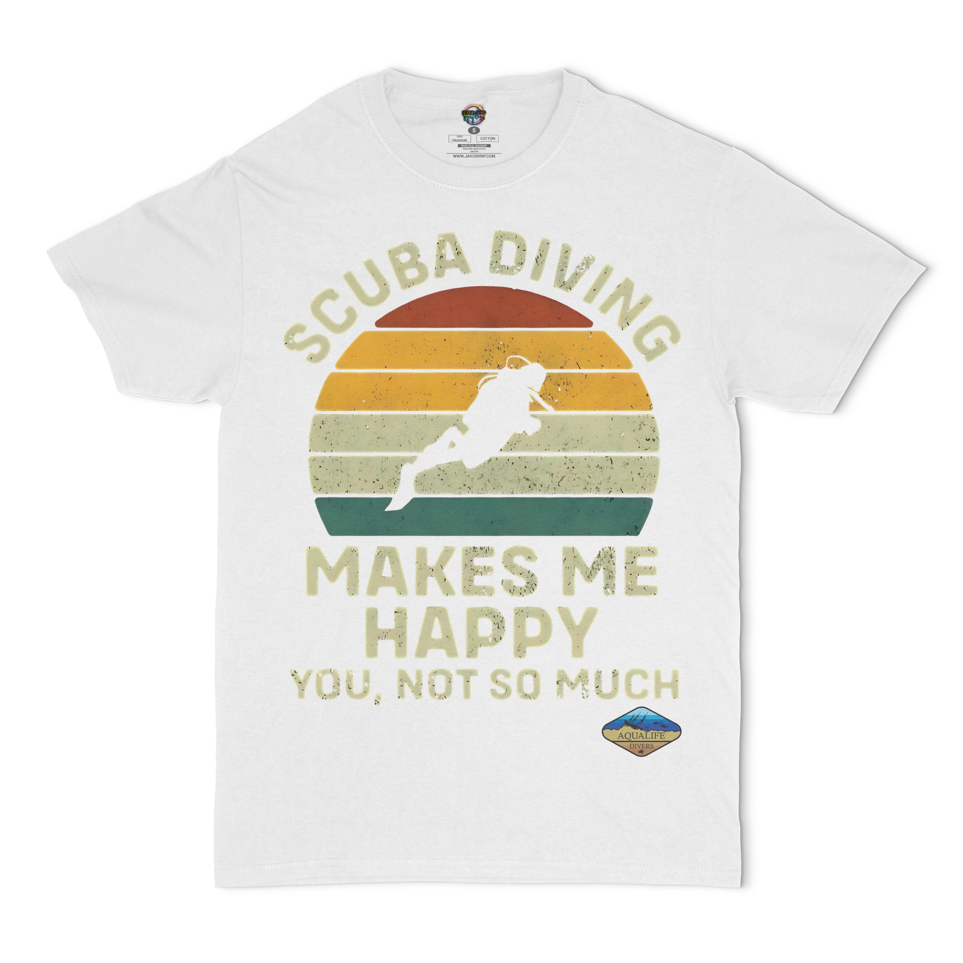 Scuba Diving Makes Me Happy AquaLife Divers Unisex T-Shirt