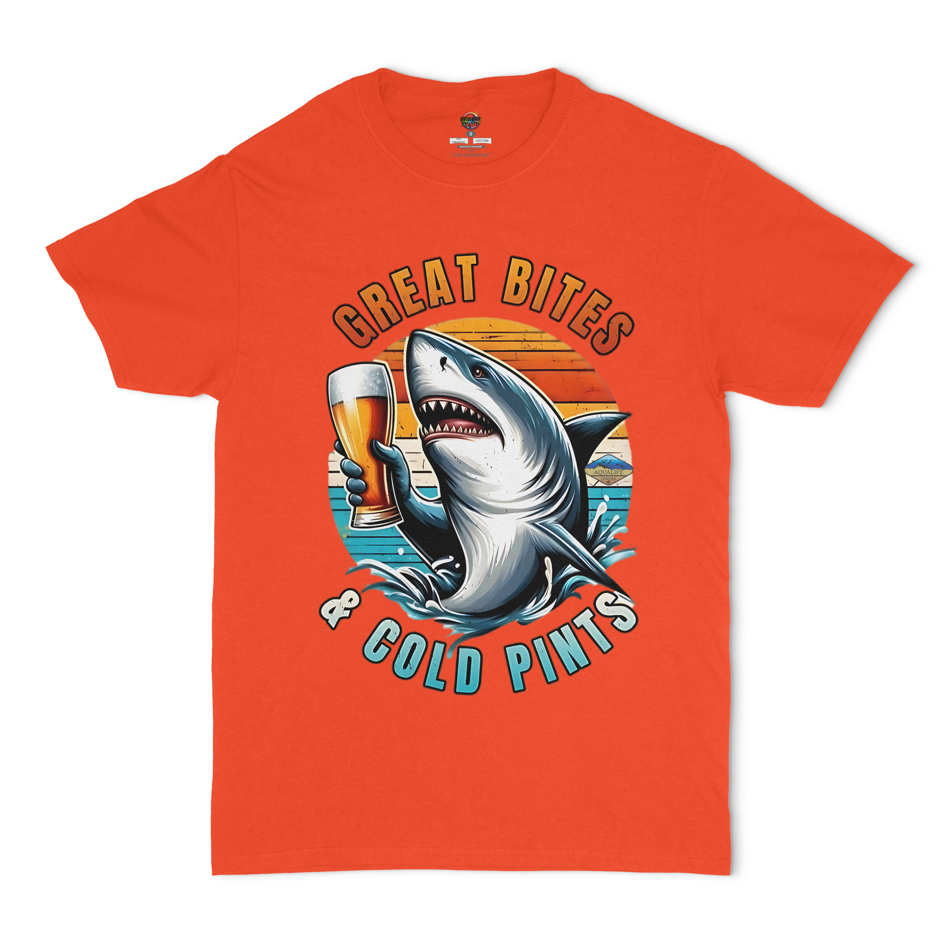 Great Bites and Cold Pints AquaLife Divers Unisex T-Shirt