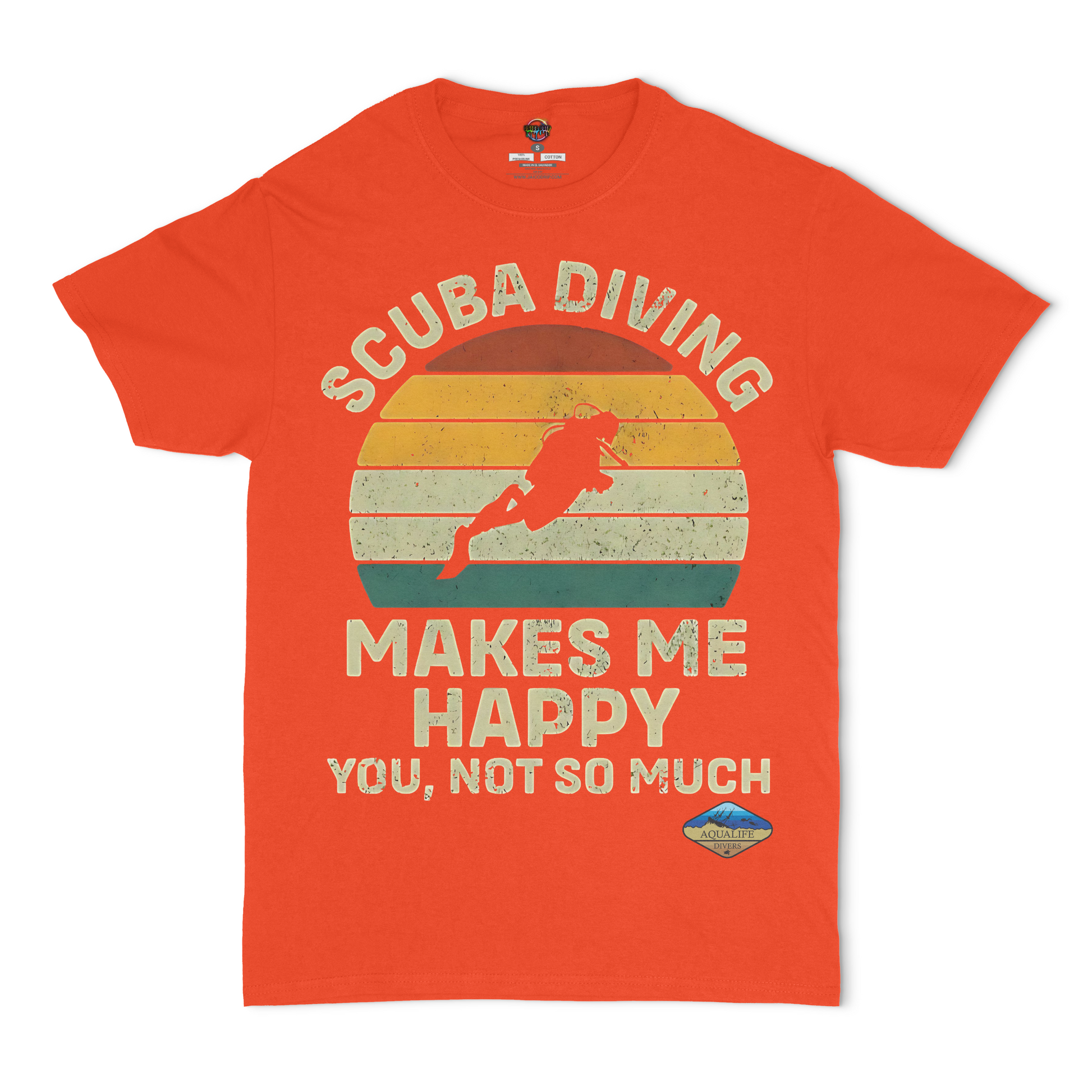 Scuba Diving Makes Me Happy AquaLife Divers Unisex T-Shirt