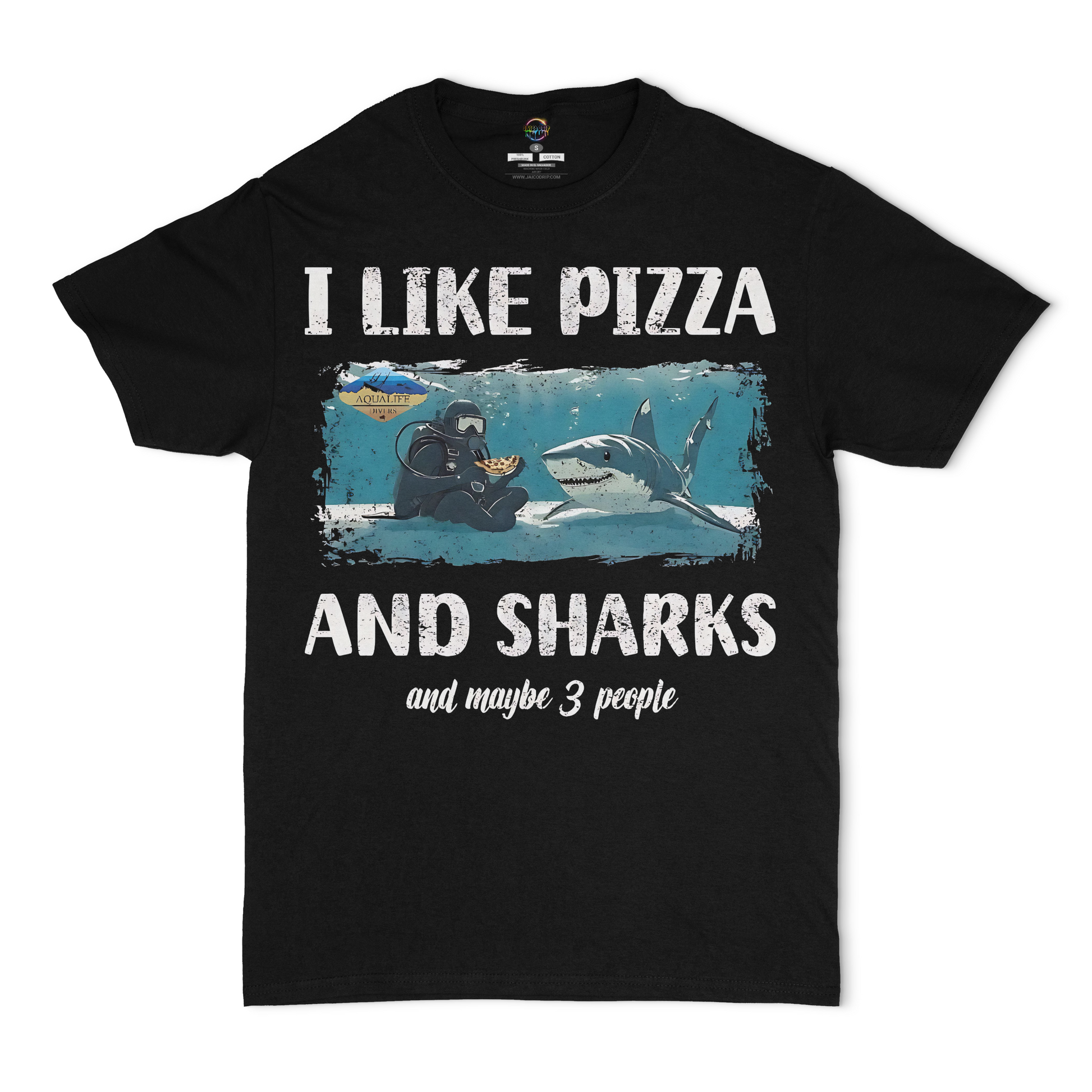 I Like Pizza and Sharks AquaLife Unisex T-Shirt