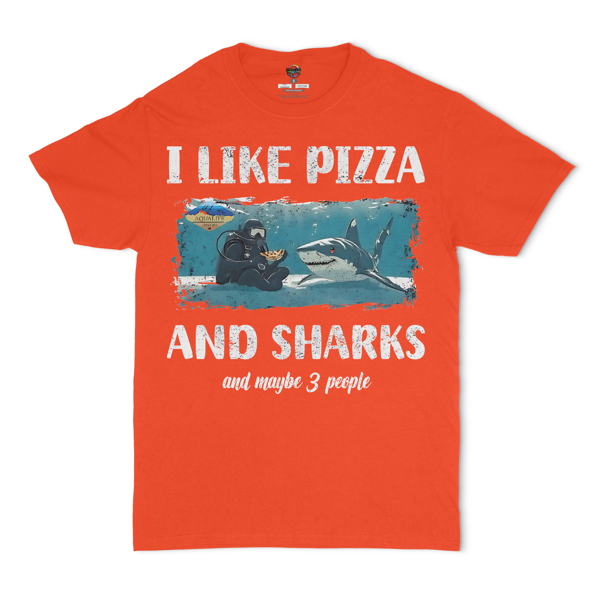 I Like Pizza and Sharks AquaLife Unisex T-Shirt