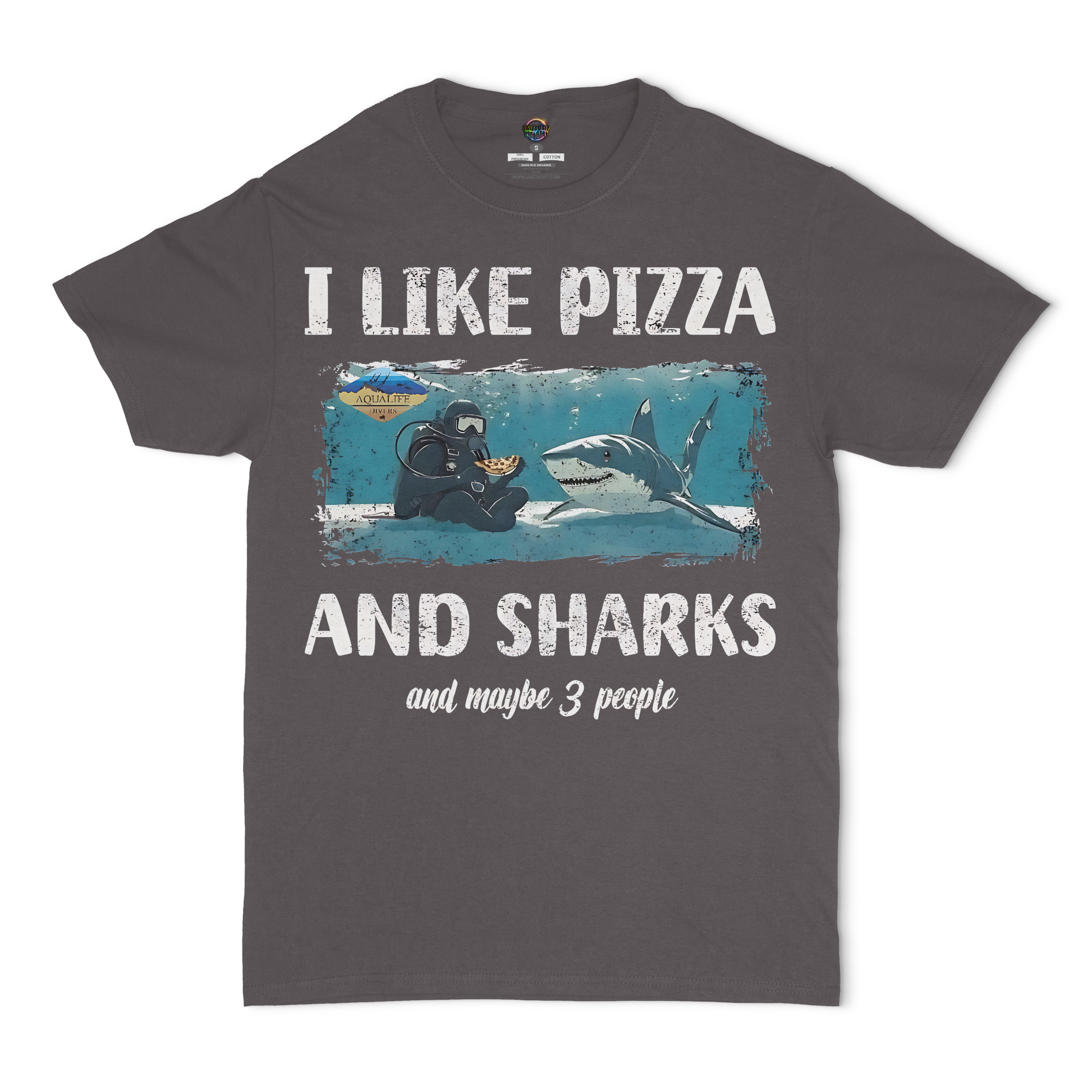 I Like Pizza and Sharks AquaLife Unisex T-Shirt
