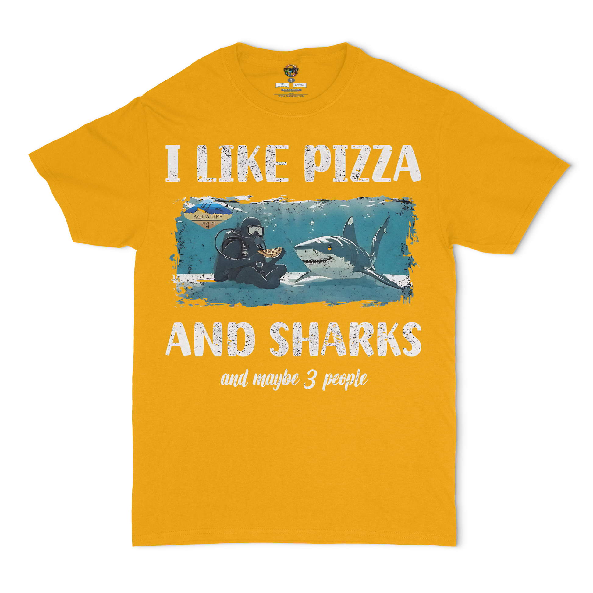 I Like Pizza and Sharks AquaLife Unisex T-Shirt