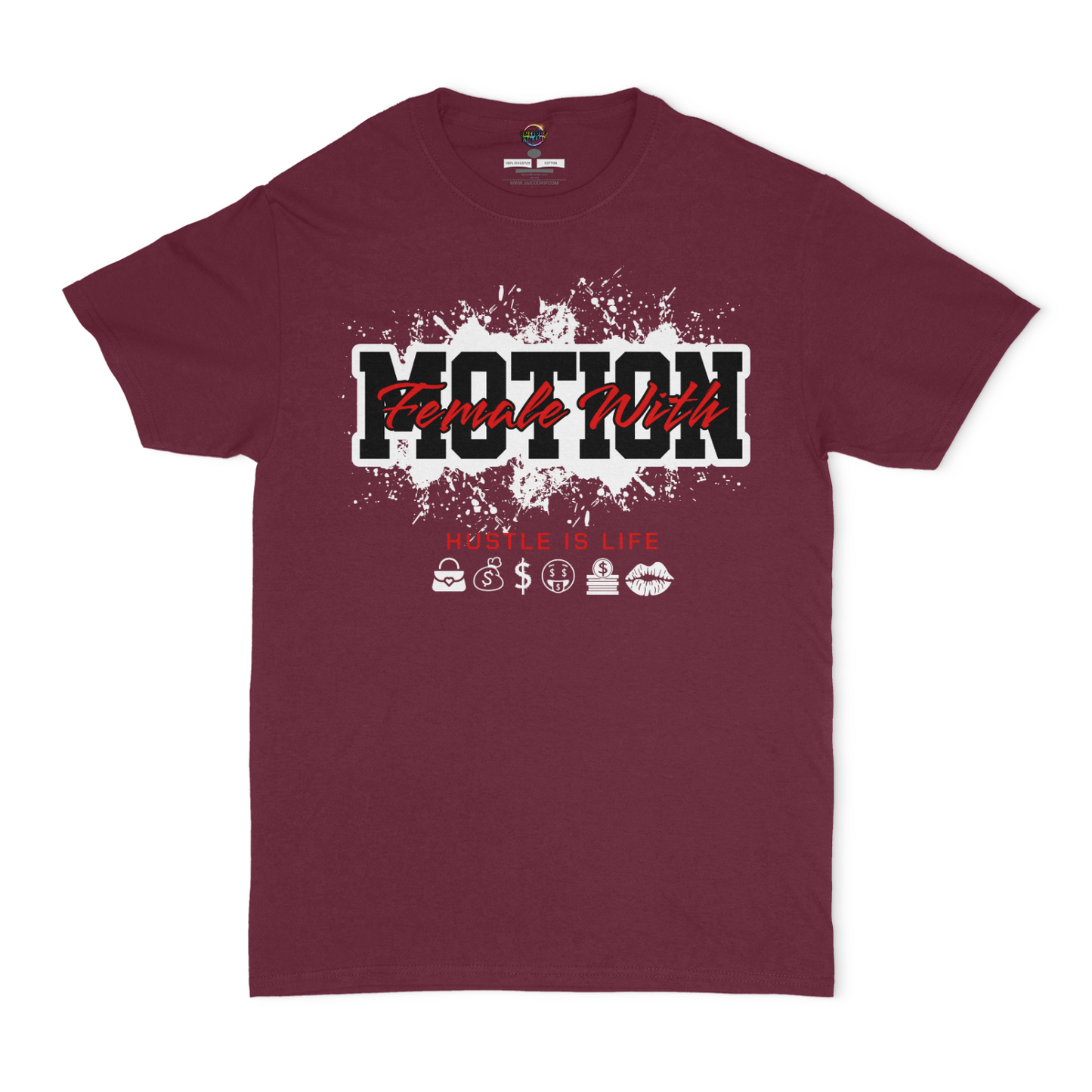 Female With Motion Graphic Unisex T-shirt