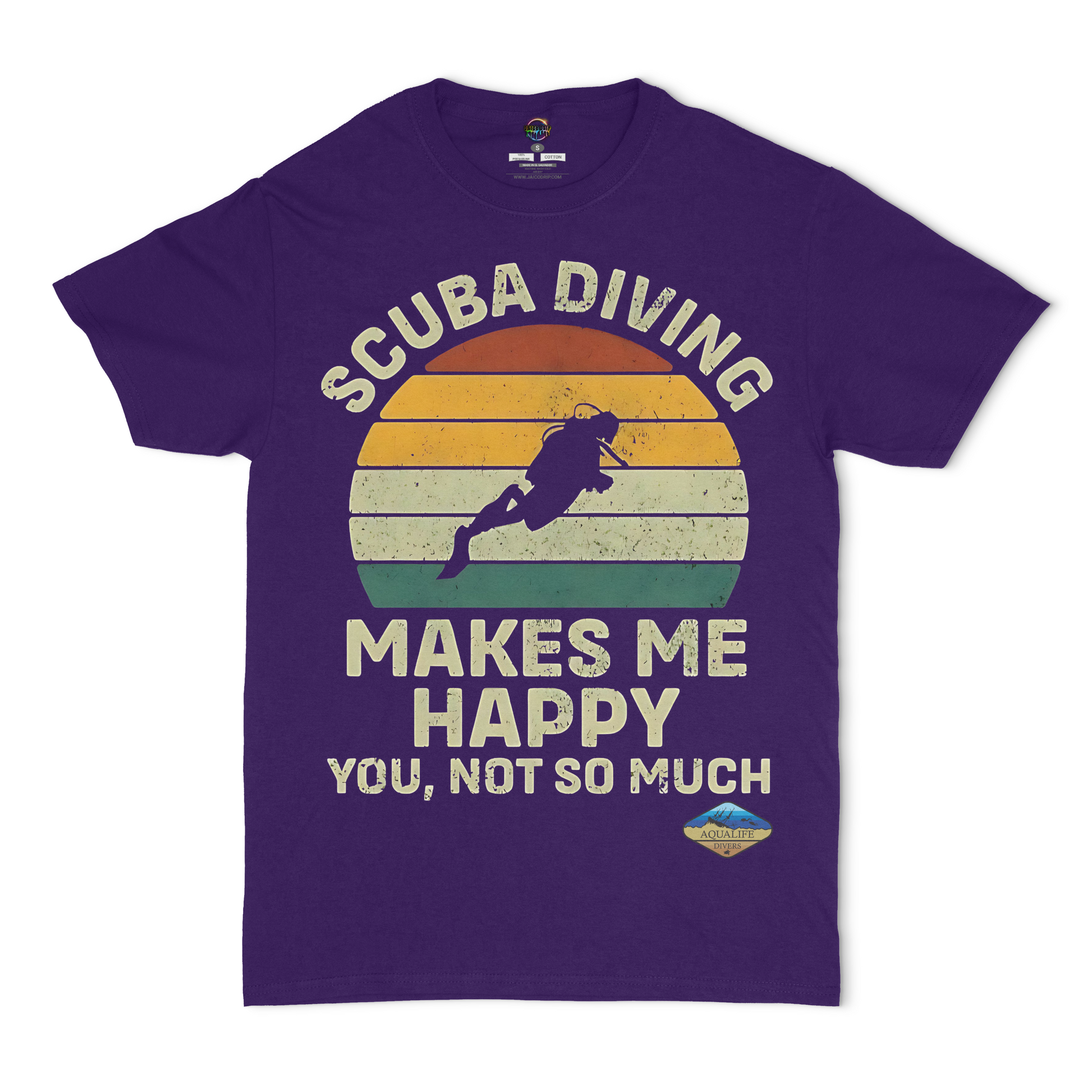 Scuba Diving Makes Me Happy AquaLife Divers Unisex T-Shirt