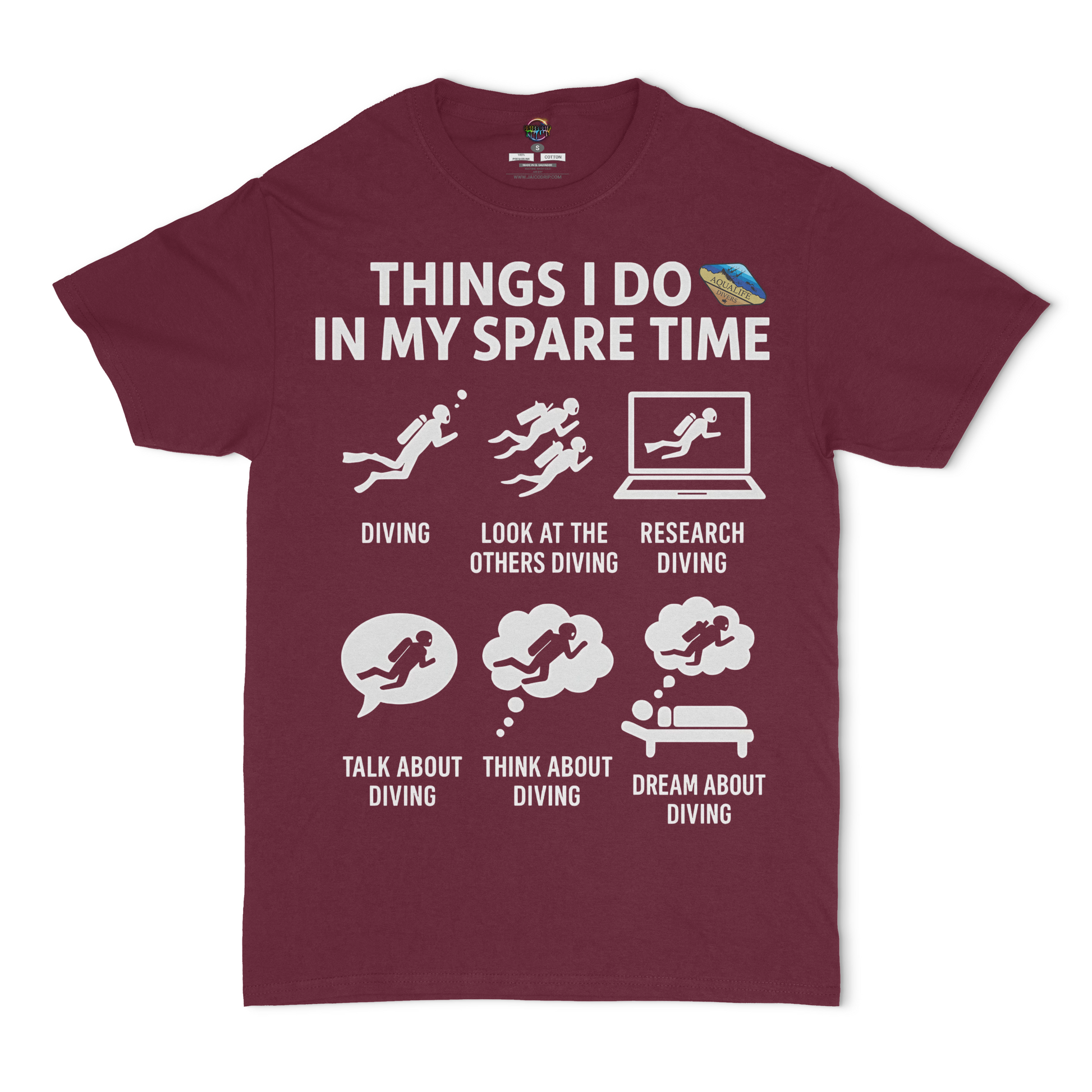 Things I Do In My Spare Time AquaLife Divers Unisex T-Shirt