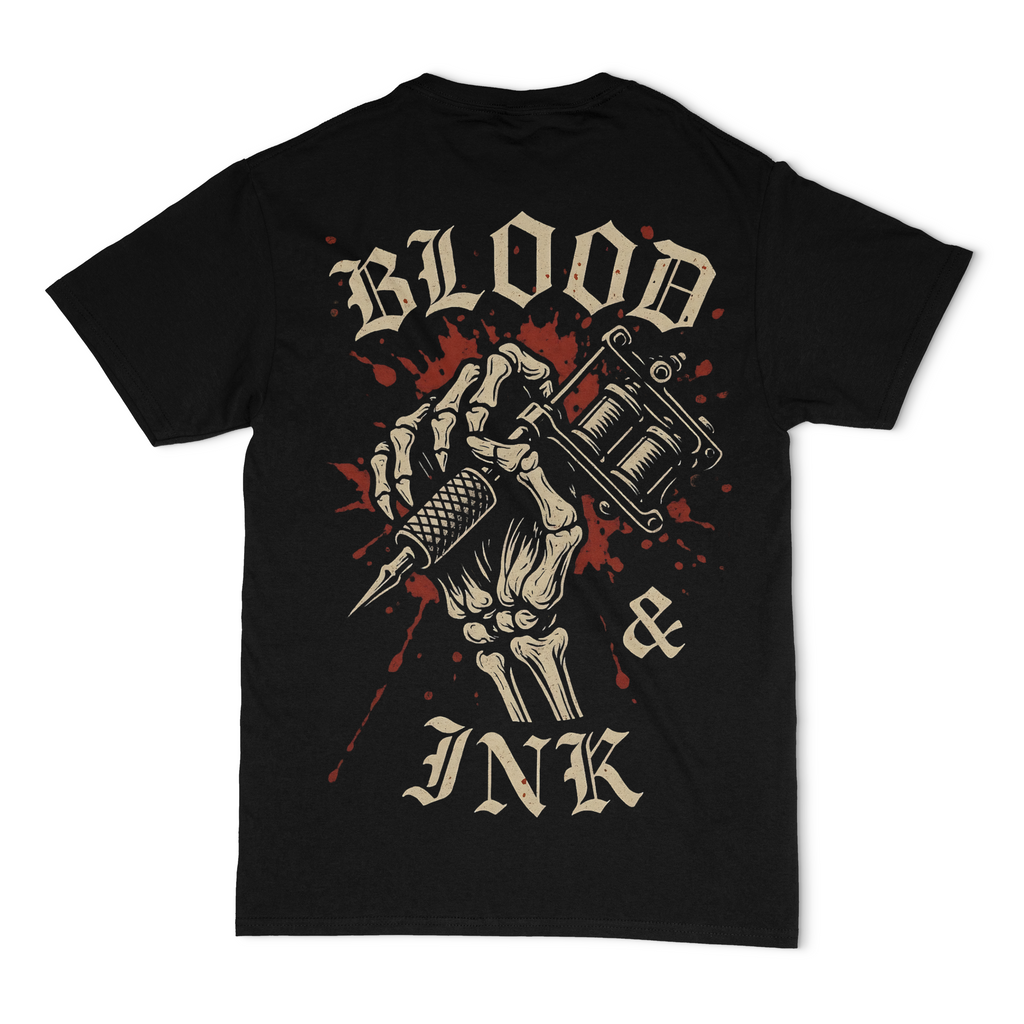 Blood and Ink Skeleton Unisex Tshirt