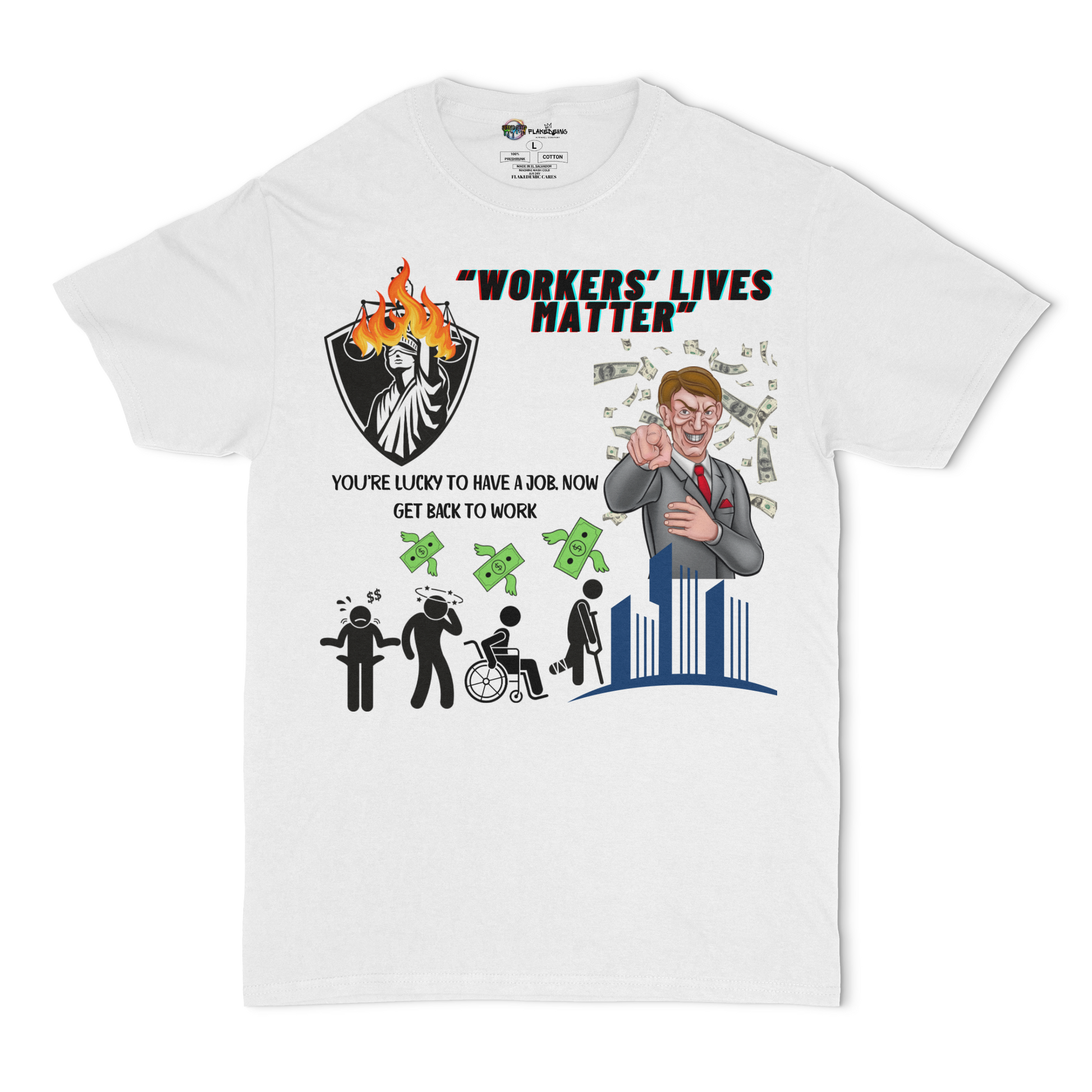 Workers' Lives Matter Unisex Tee | FlakeDemic Cares Official Fundraiser