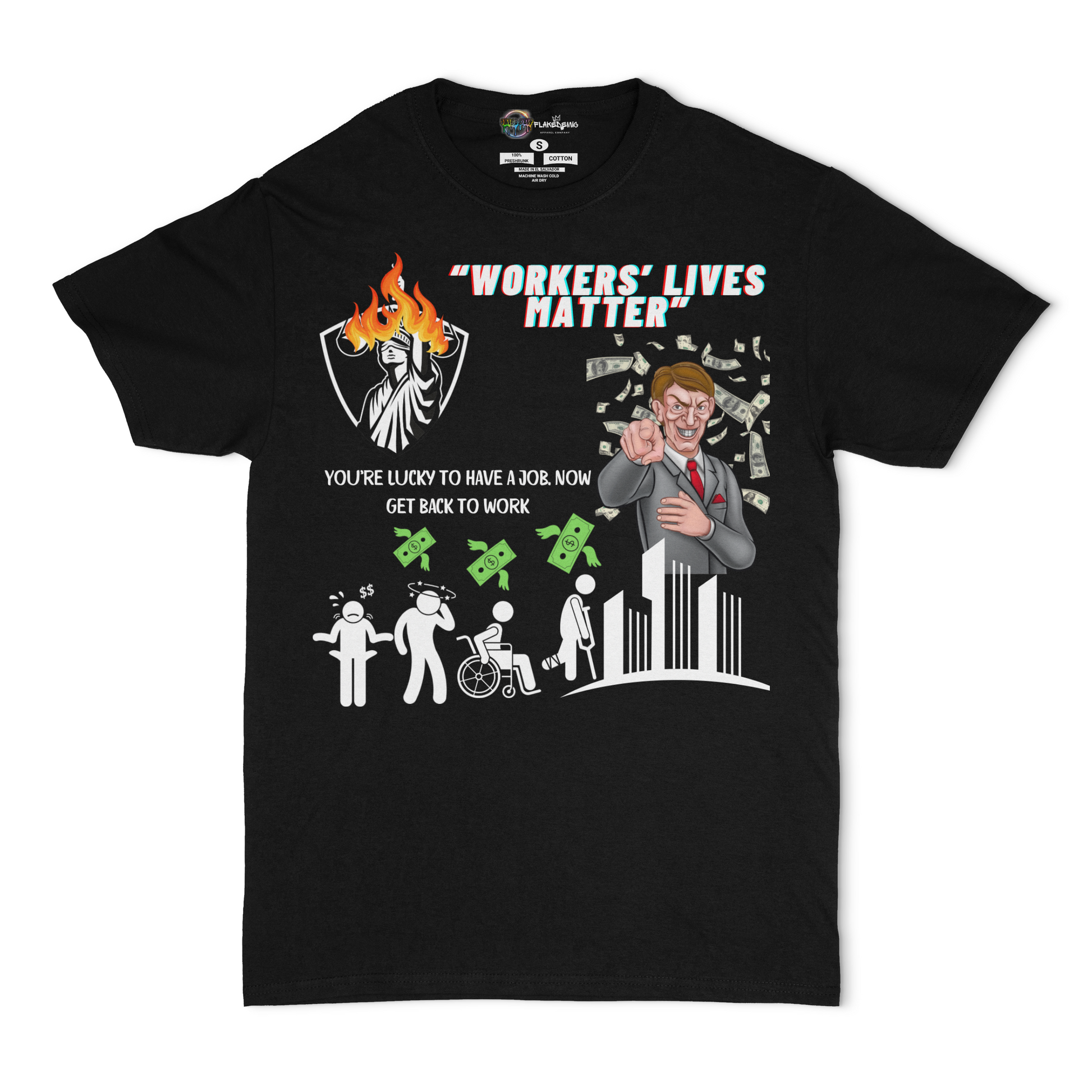Workers' Lives Matter Unisex Tee | FlakeDemic Cares Official Fundraiser