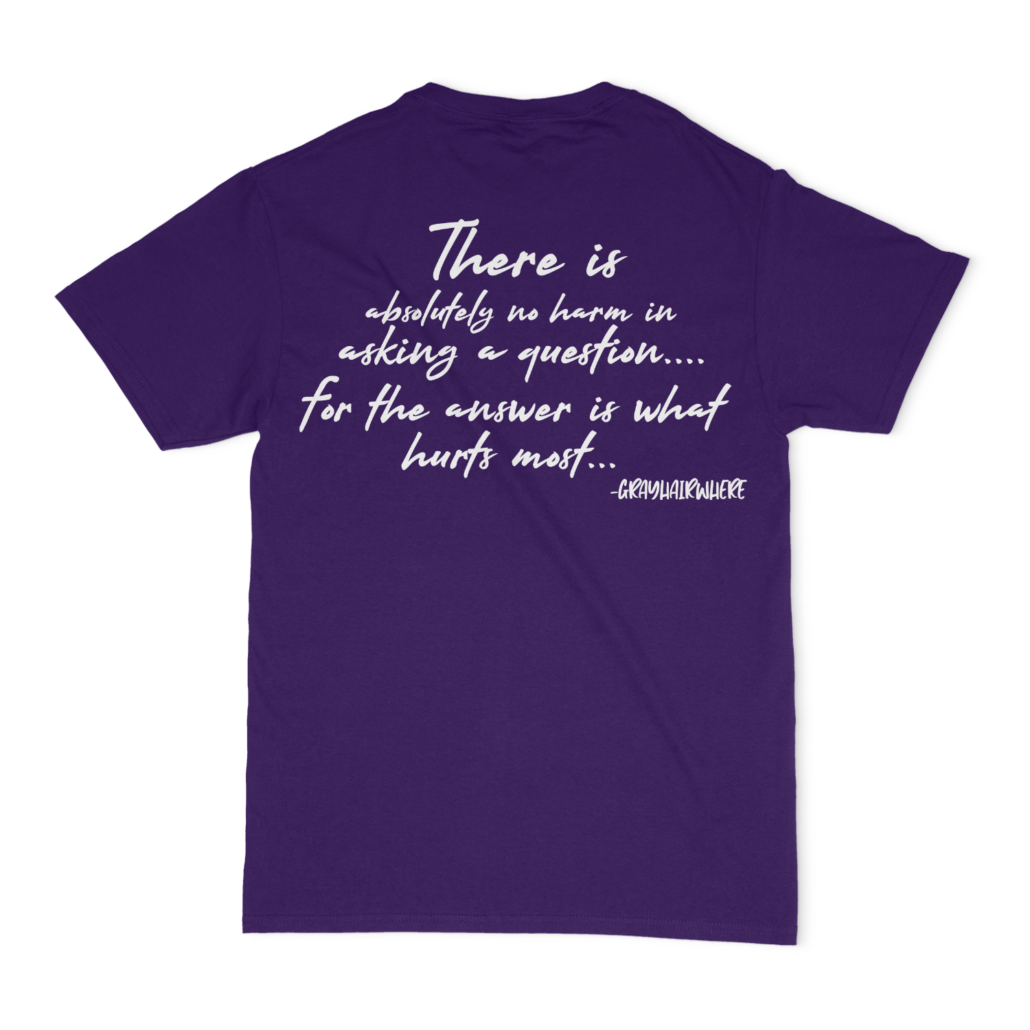 Thought Bomb, There Is Absolutely No Harm In Asking A Question.... For The Answer Is What Hurts Most Unisex T-Shirt
