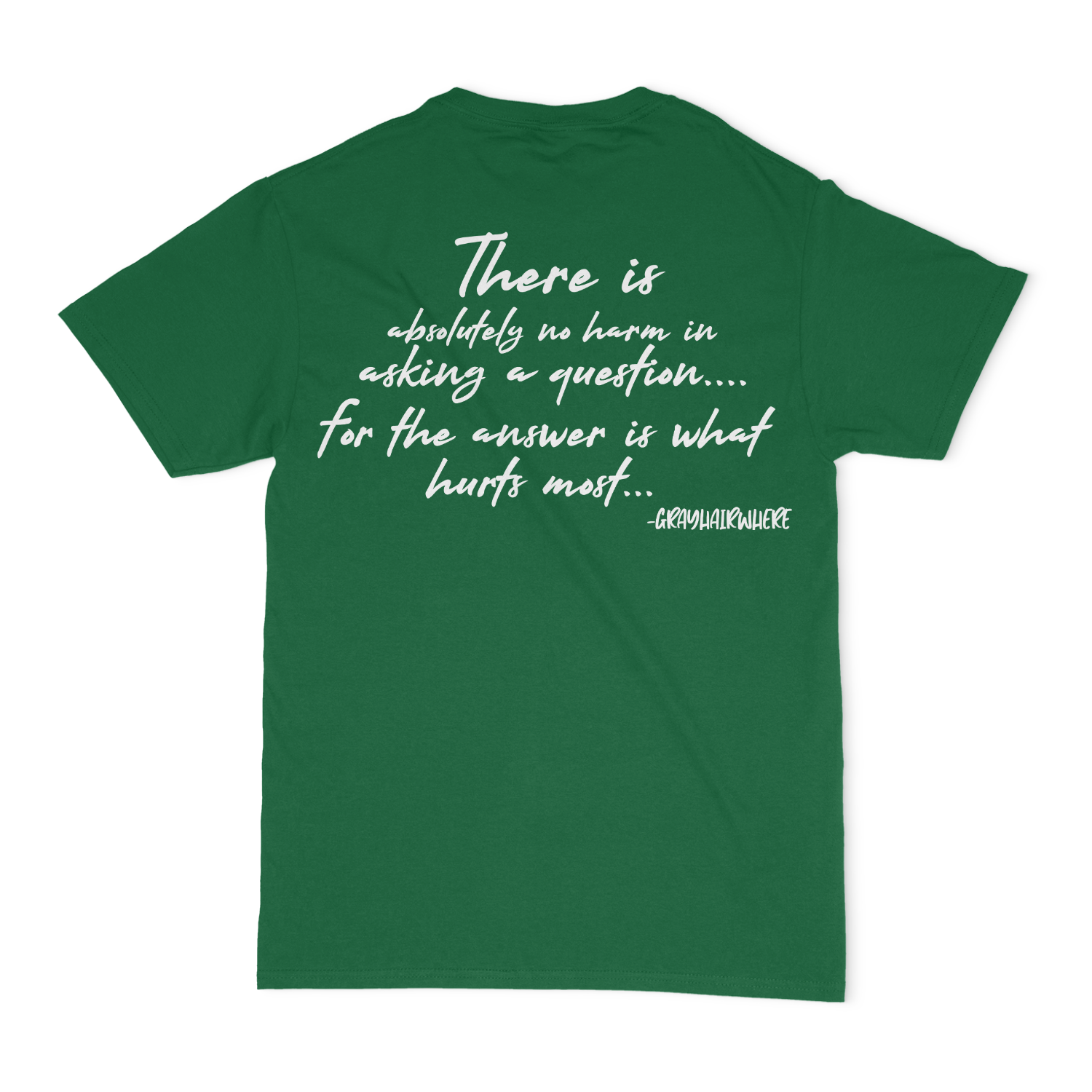 Thought Bomb, There Is Absolutely No Harm In Asking A Question.... For The Answer Is What Hurts Most Unisex T-Shirt