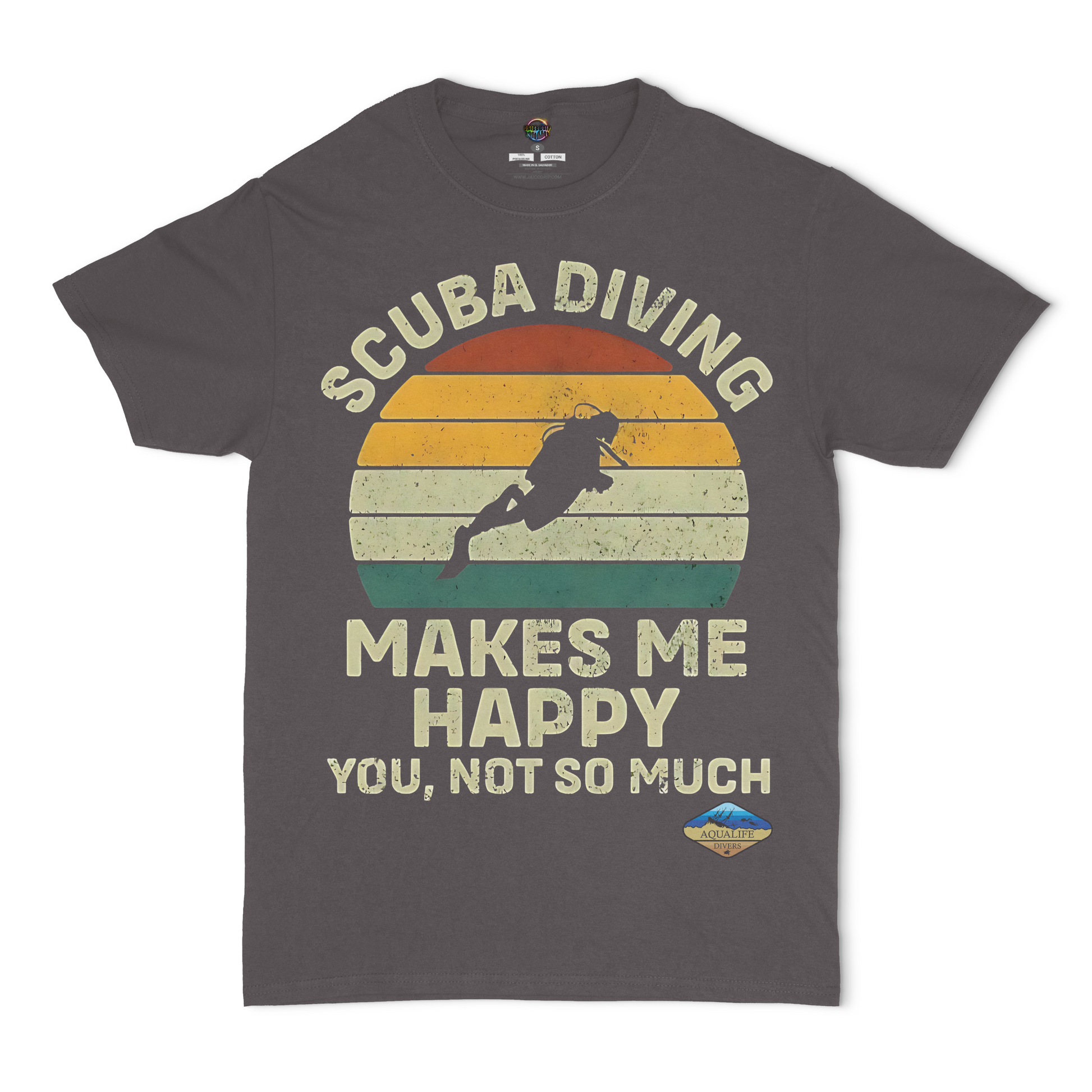 Scuba Diving Makes Me Happy AquaLife Divers Unisex T-Shirt