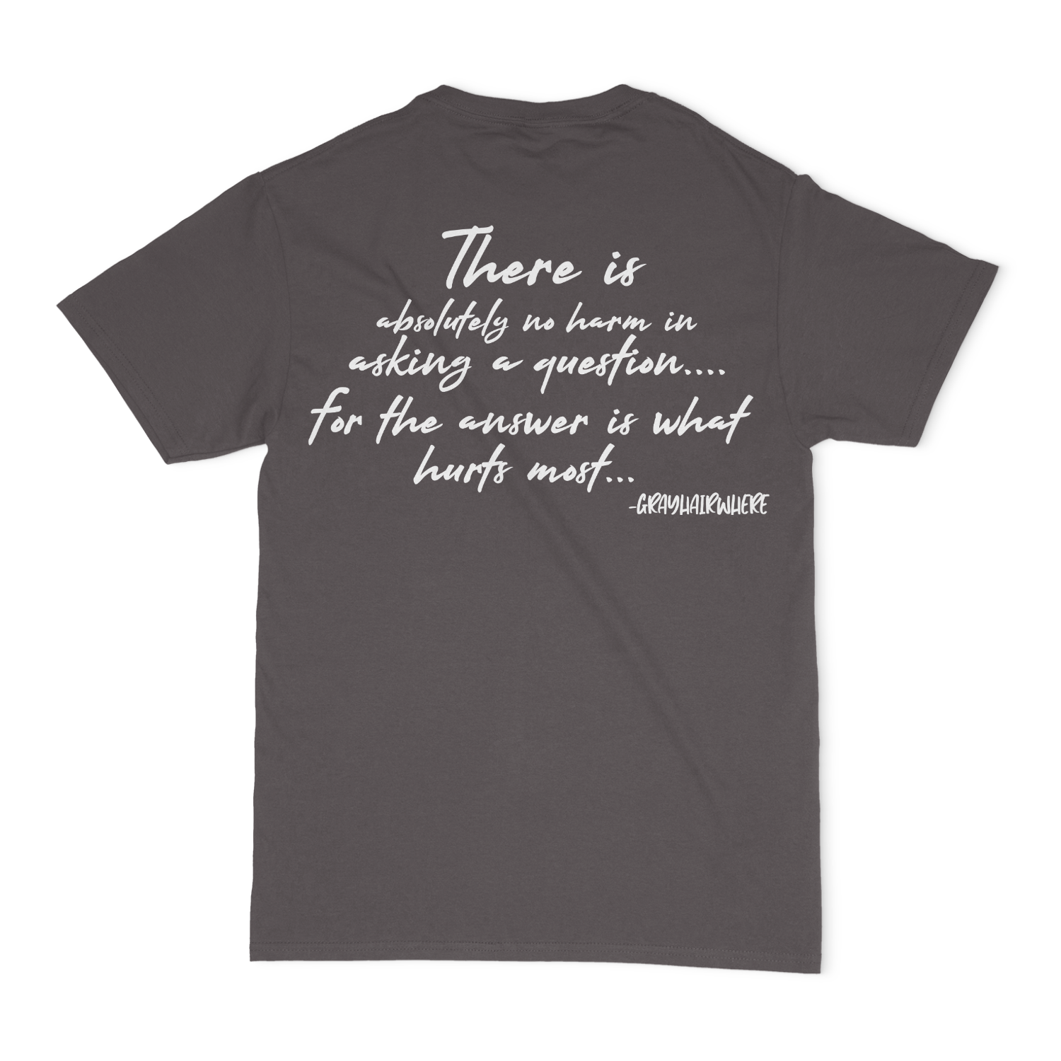 Thought Bomb, There Is Absolutely No Harm In Asking A Question.... For The Answer Is What Hurts Most Unisex T-Shirt
