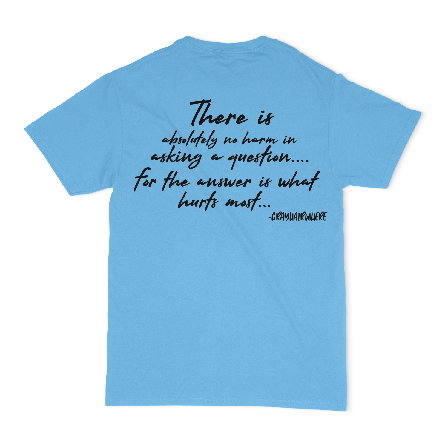 Thought Bomb, There Is Absolutely No Harm In Asking A Question.... For The Answer Is What Hurts Most Unisex T-Shirt