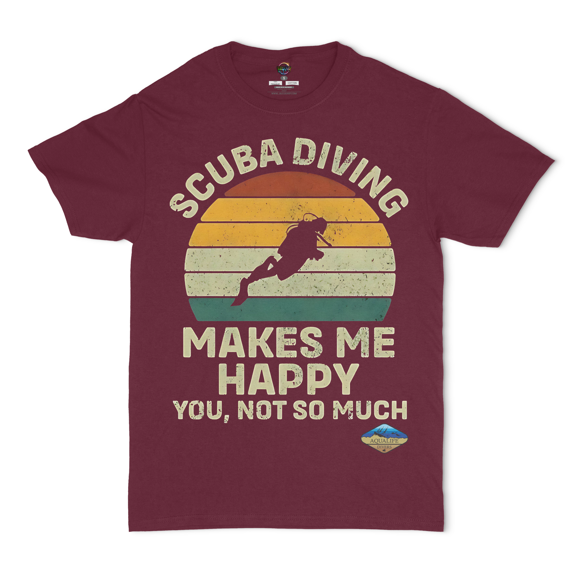 Scuba Diving Makes Me Happy AquaLife Divers Unisex T-Shirt