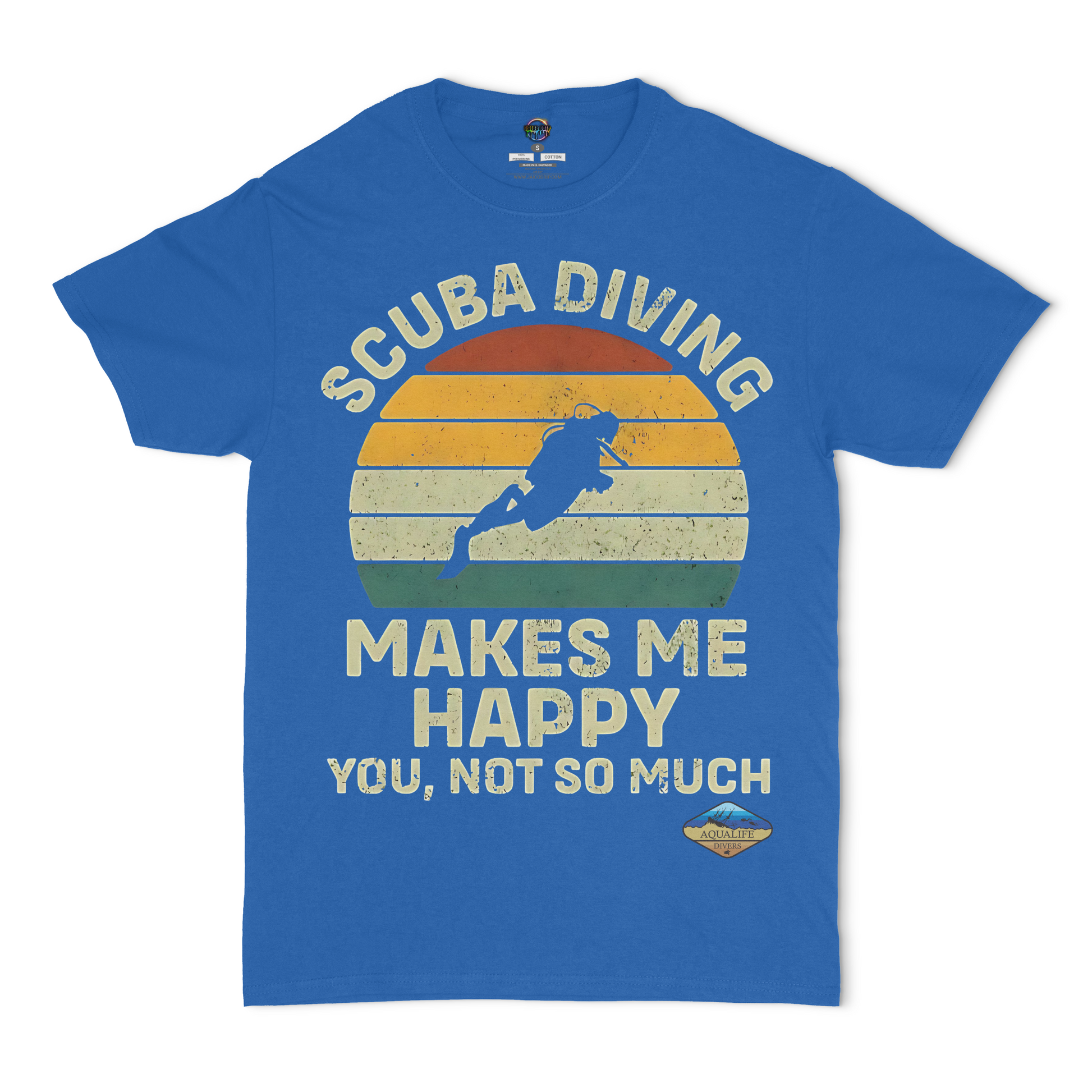 Scuba Diving Makes Me Happy AquaLife Divers Unisex T-Shirt