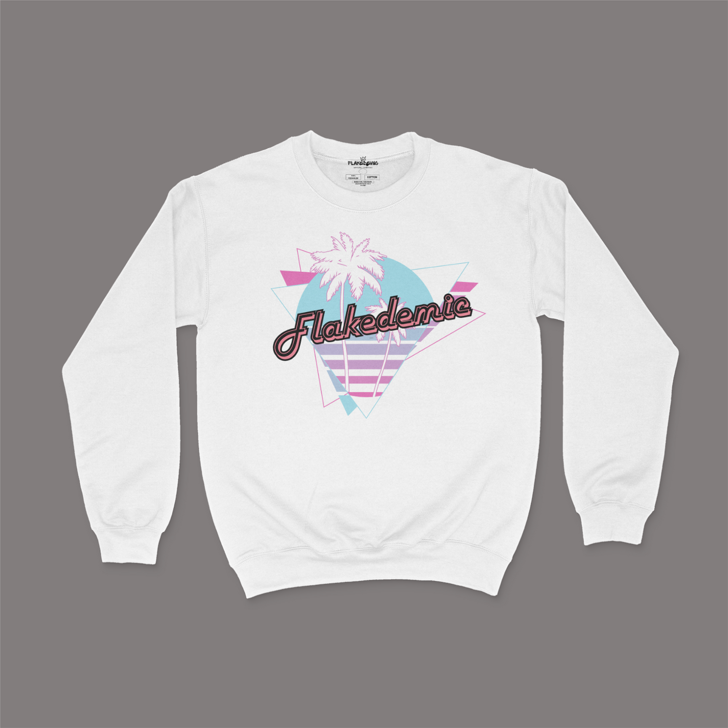 FLAKEDEMIC Retro Unisex Crewneck Sweatshirt