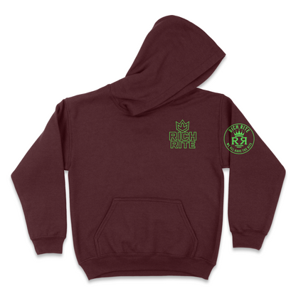 Rich Rite Crown Kid's Front and Back Unisex Hoodie