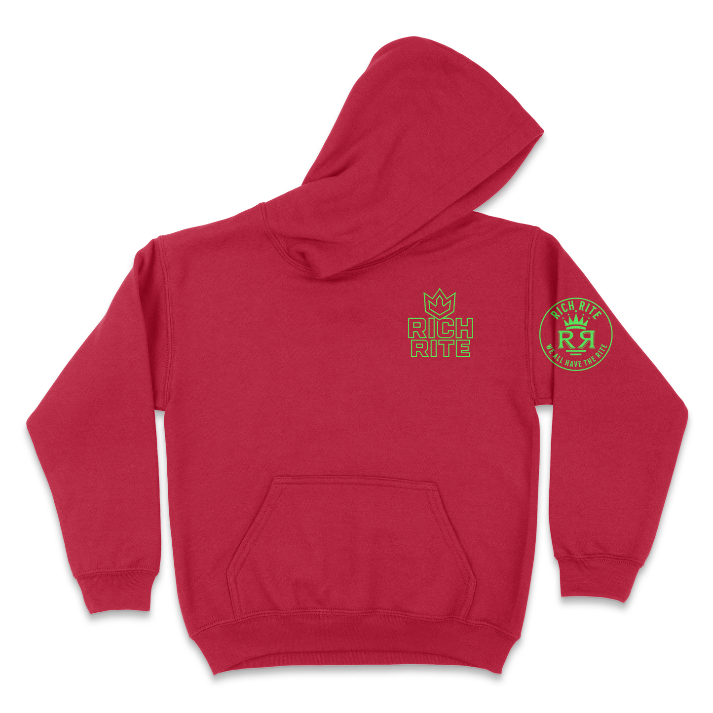 Rich Rite Crown Kid's Front and Back Unisex Hoodie