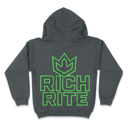 Rich Rite Crown Kid's Front and Back Unisex Hoodie