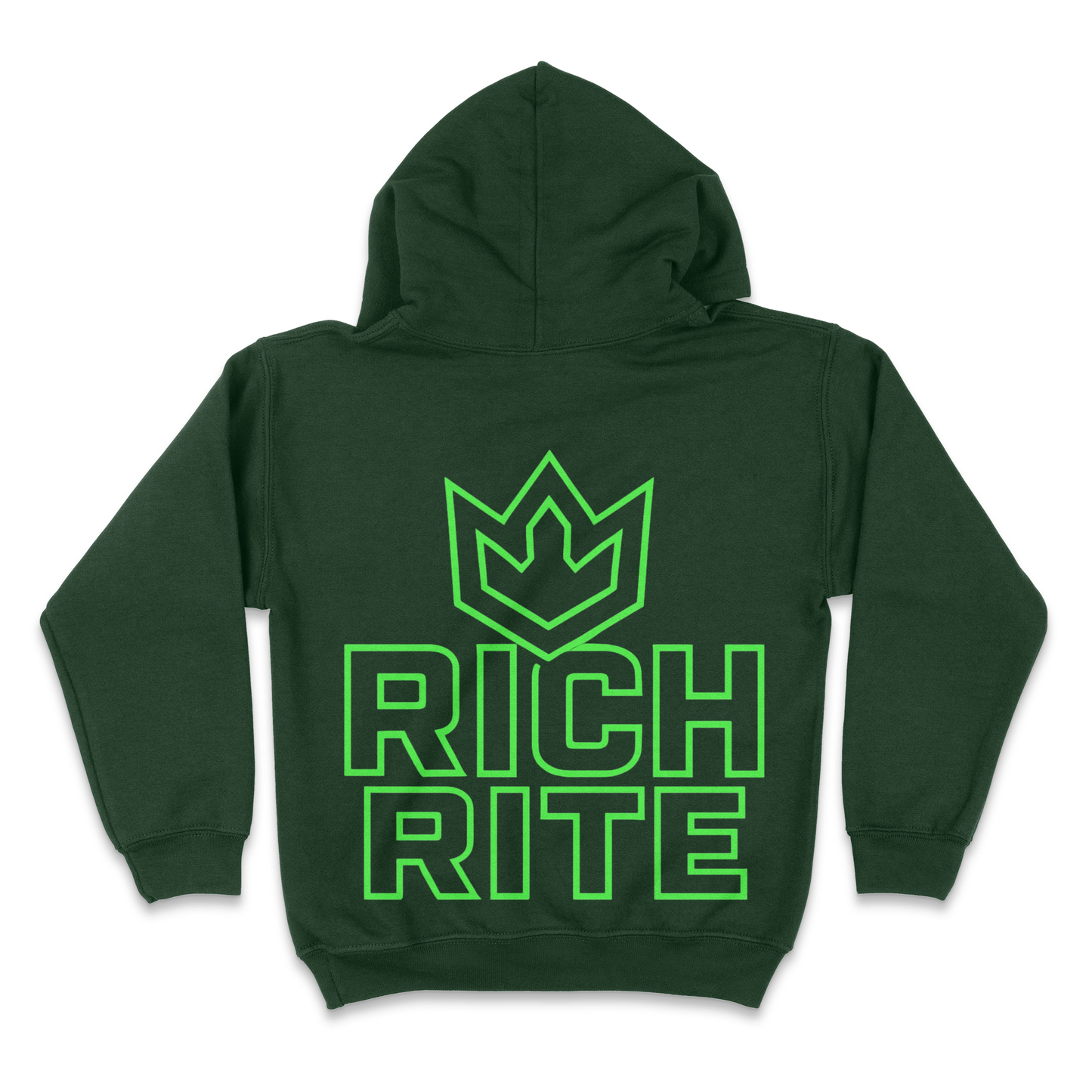 Rich Rite Crown Kid's Front and Back Unisex Hoodie