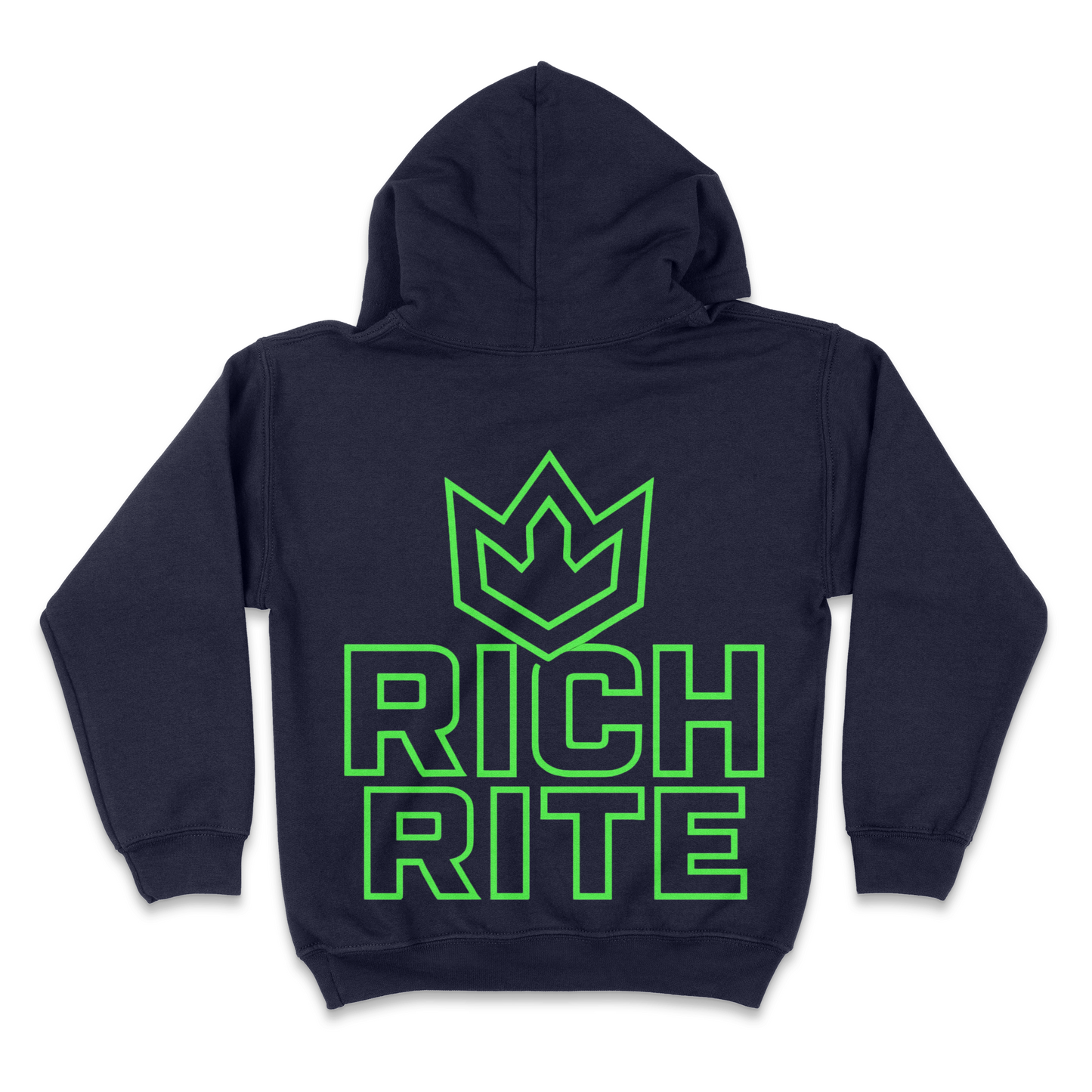 Rich Rite Crown Kid's Front and Back Unisex Hoodie