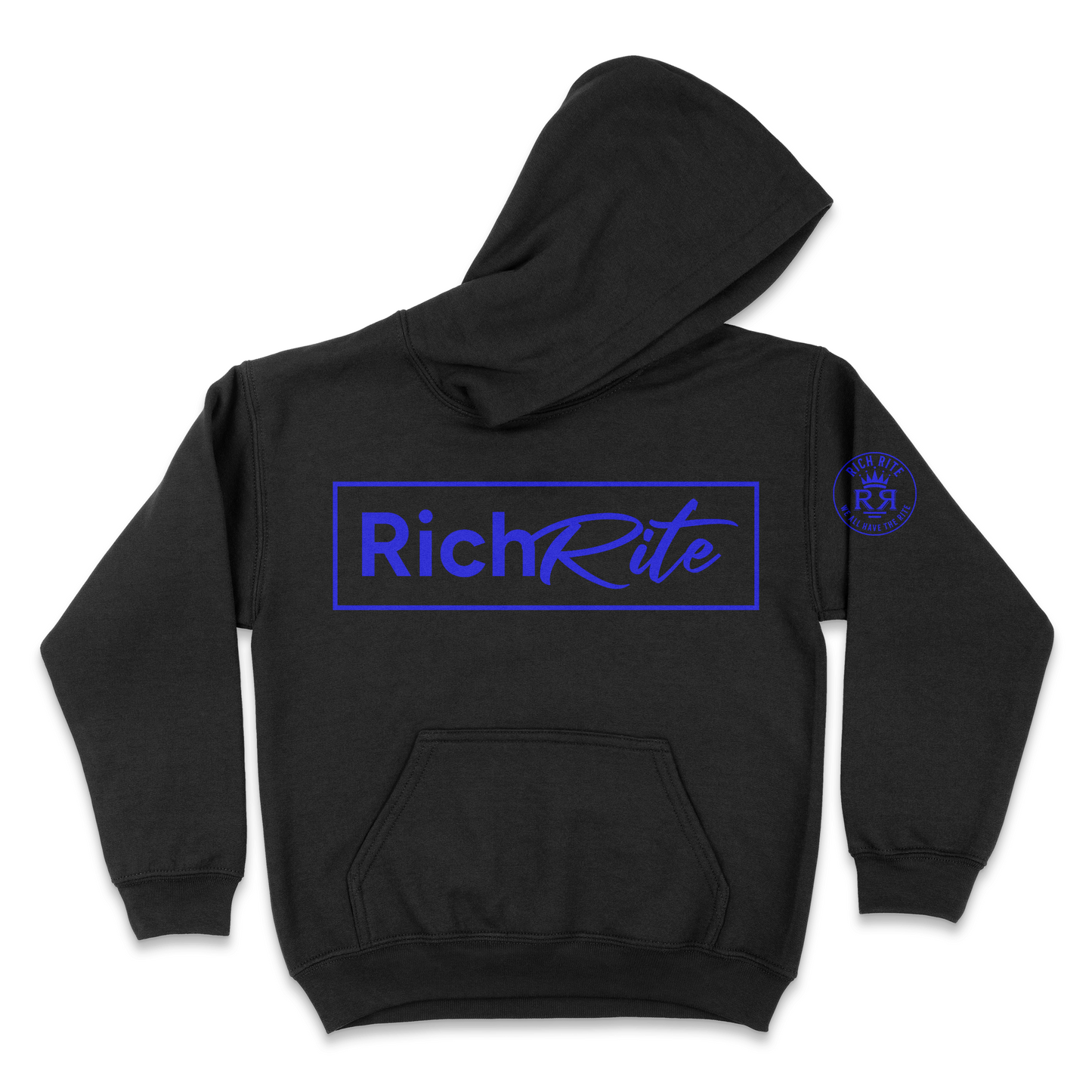 Rich Rite Blue Logo Kid's Unisex Hoodie