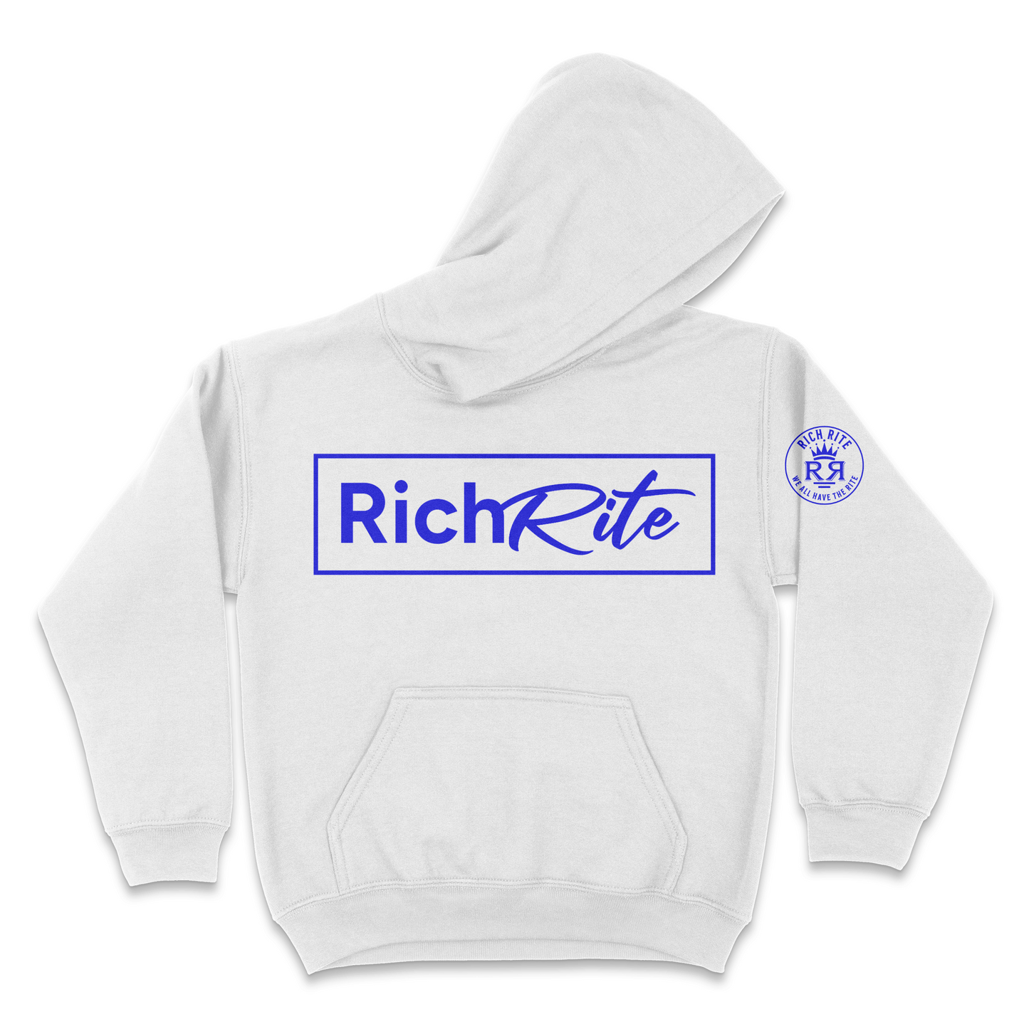Rich Rite Blue Logo Kid's Unisex Hoodie