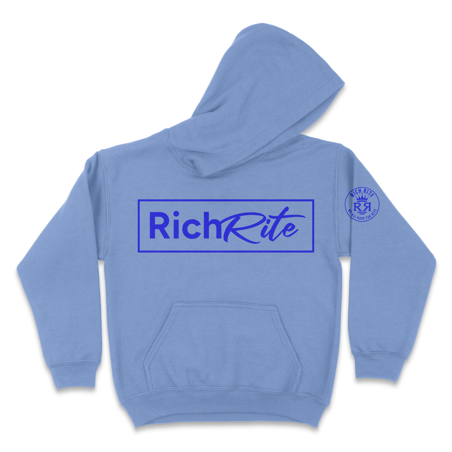 Rich Rite Blue Logo Kid's Unisex Hoodie