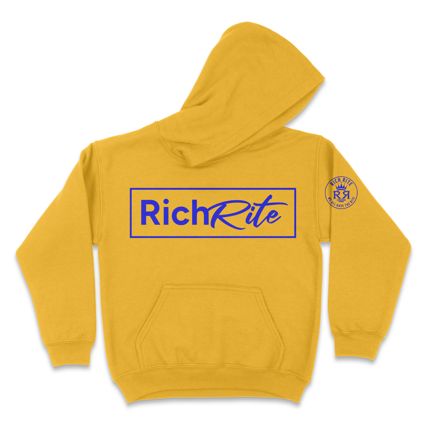 Rich Rite Blue Logo Kid's Unisex Hoodie