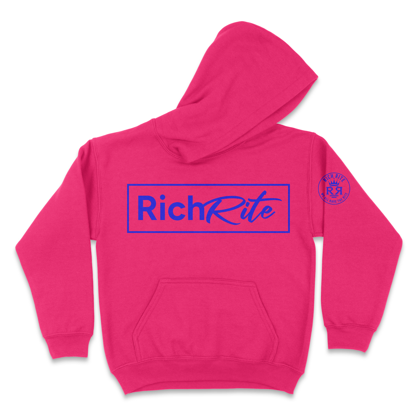 Rich Rite Blue Logo Kid's Unisex Hoodie