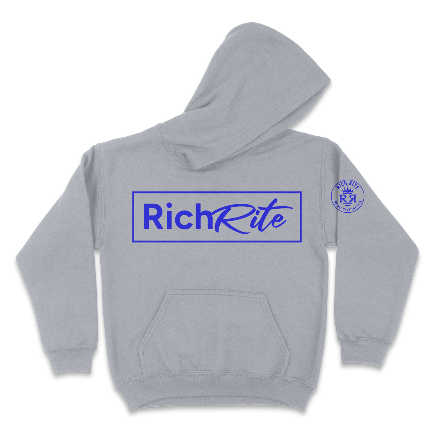 Rich Rite Blue Logo Kid's Unisex Hoodie