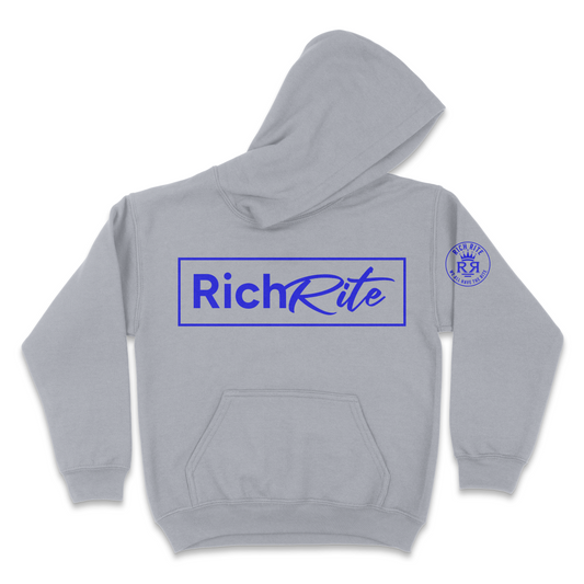 Rich Rite Blue Logo Kid's Unisex Hoodie