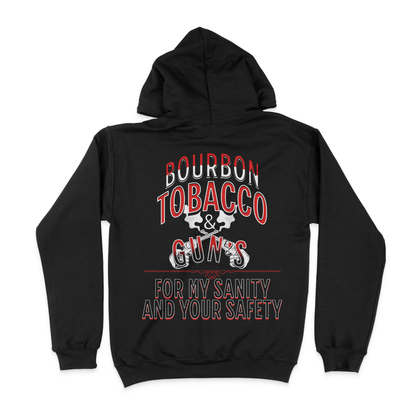 Bourbon, Tobacco And Guns Joe The Bull Guy Unisex Hoodie