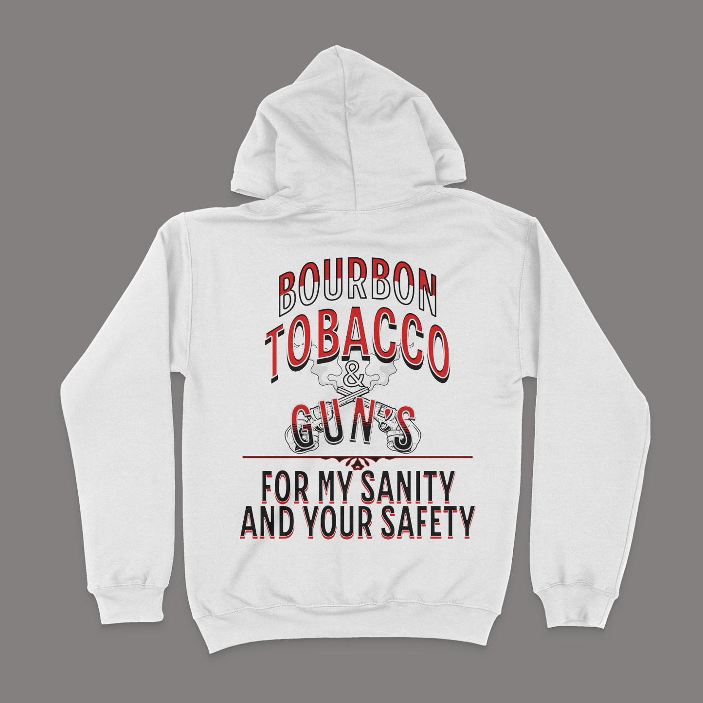 Bourbon, Tobacco And Guns Joe The Bull Guy Unisex Hoodie